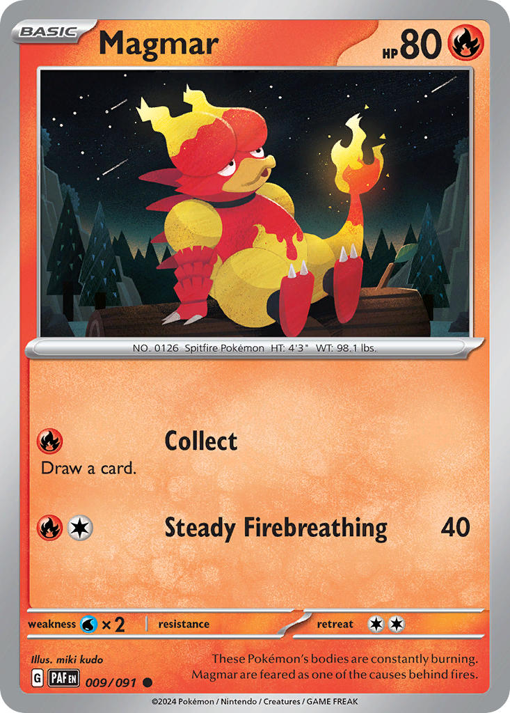 Magmar-009-Paldean Fates