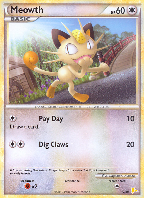 Meowth-12-HGSS Trainer Kit Raichu