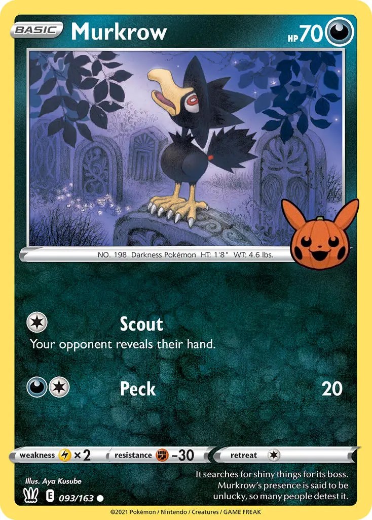 Murkrow 093/163-Trick-or-Trade-Promo