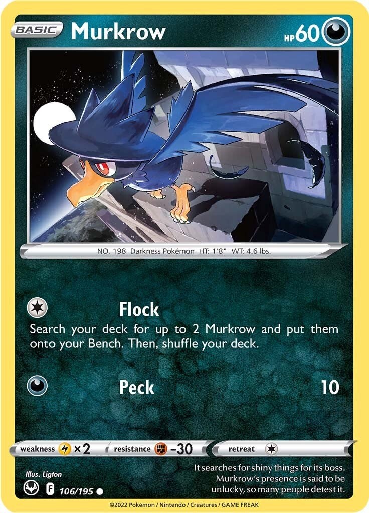 Murkrow-silver-tempest-SWSH-106/195