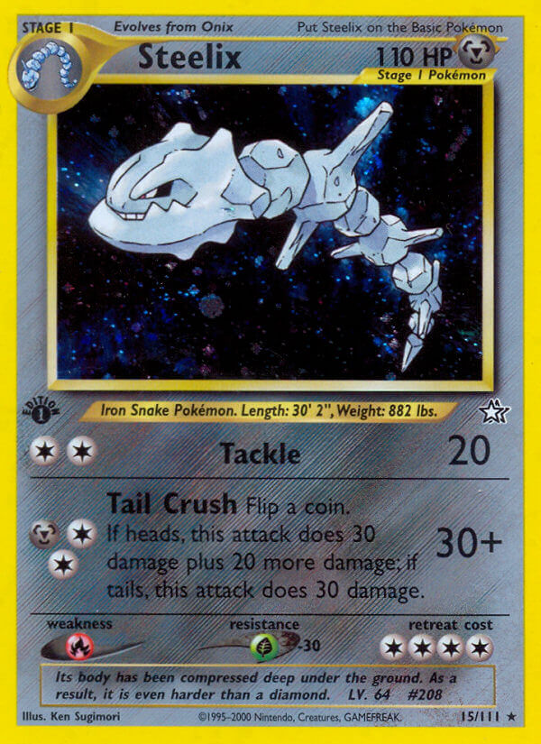 Steelix - 38/130 + Onix 92/130 Diamond & Pearl Rare Pokemon