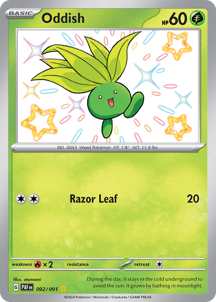 Oddish-092-Paldean Fates