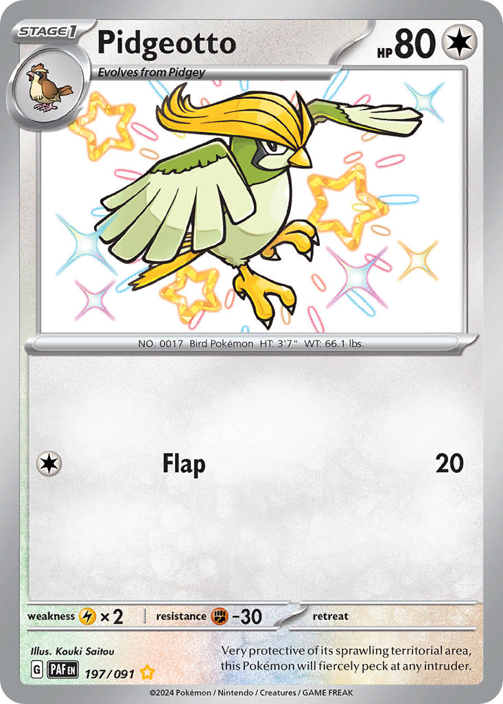 Pidgeotto-197-Paldean Fates