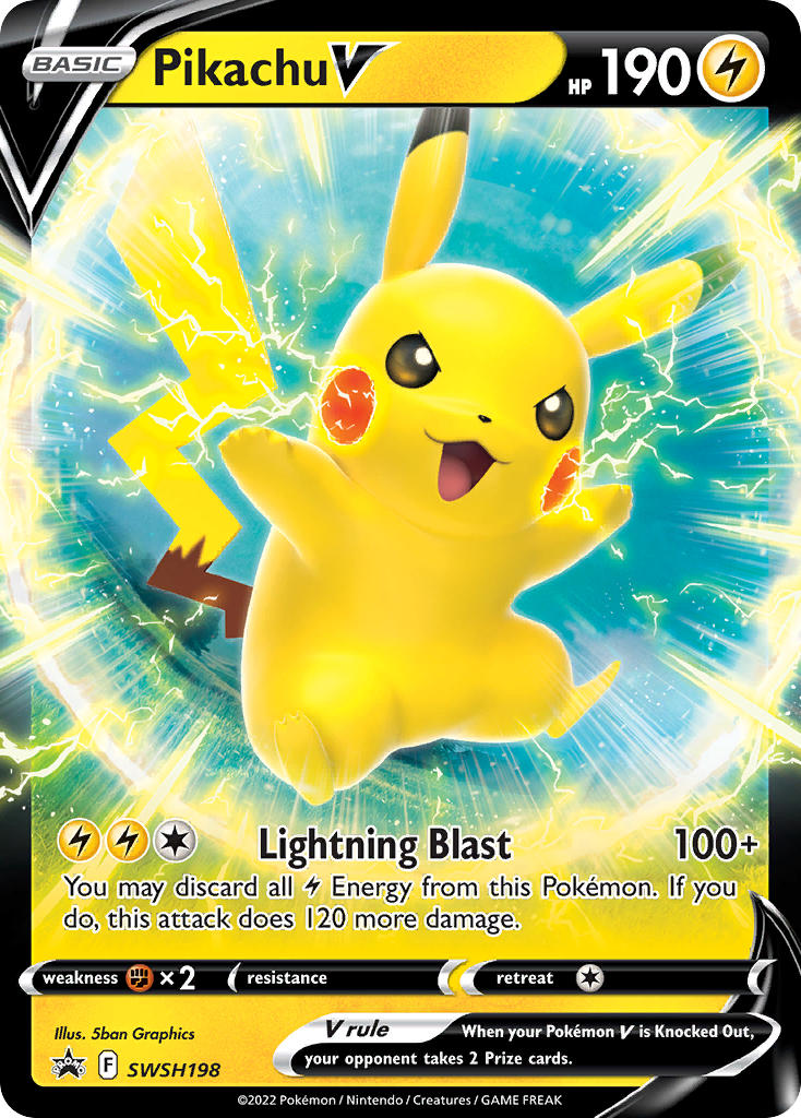 Pikachu V-SWSH198-promos