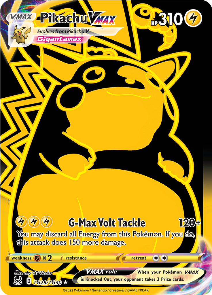 Pikachu VMAX-TG29-lost-origin-swsh