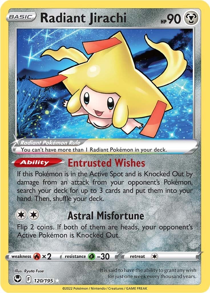 Radiant Jirachi-silver-tempest-SWSH-120/195