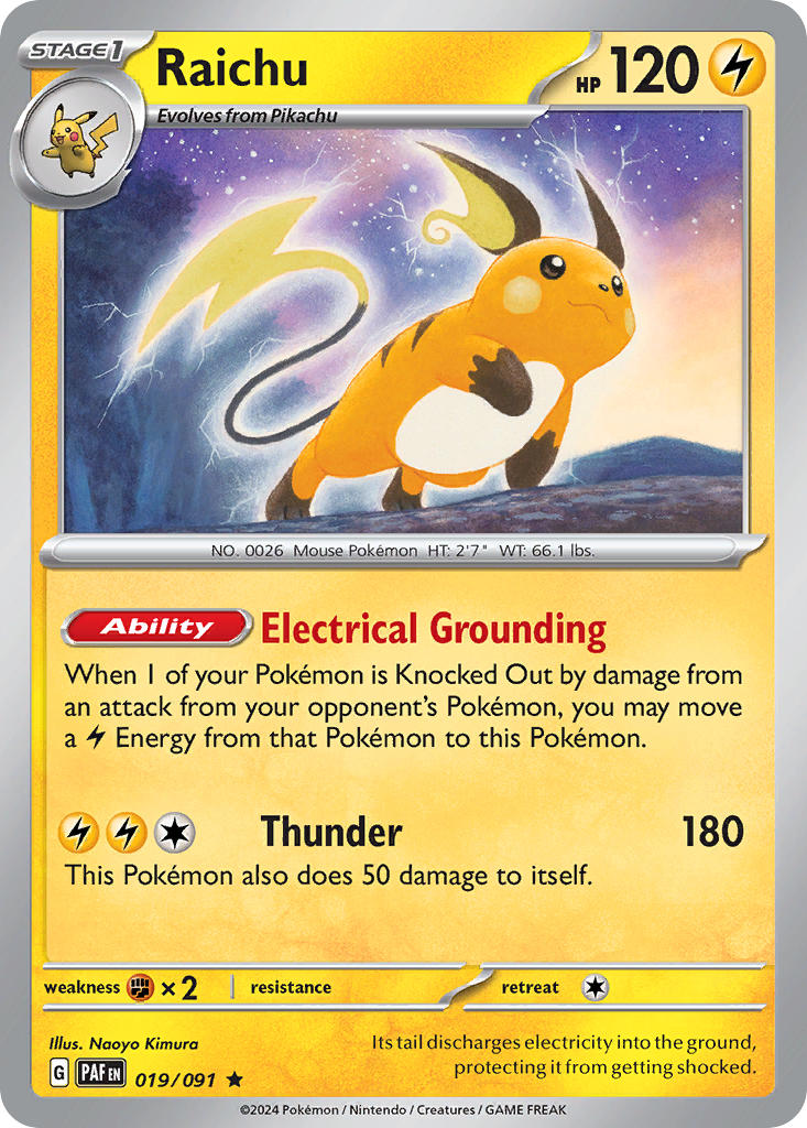 Raichu-019-Paldean Fates