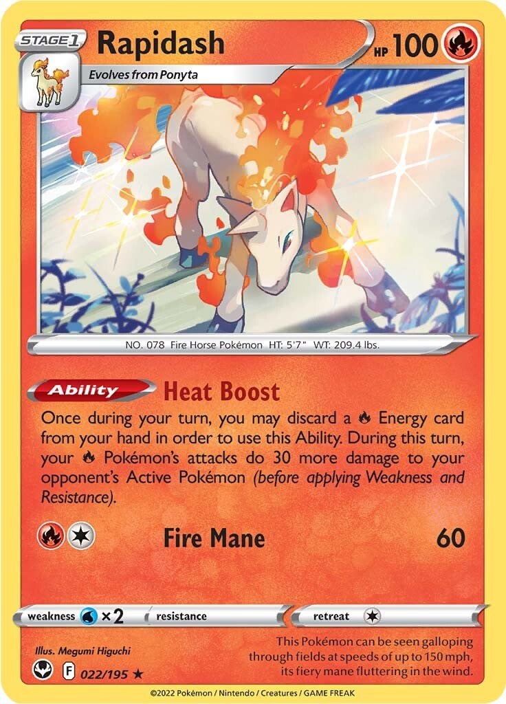 Rapidash-silver-tempest-SWSH-022/195