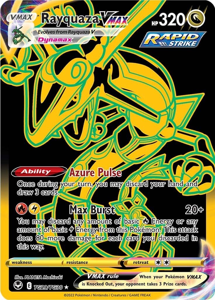 Rayquaza VMAX (Secret)-silver-tempest-SWSH-TG29/TG30