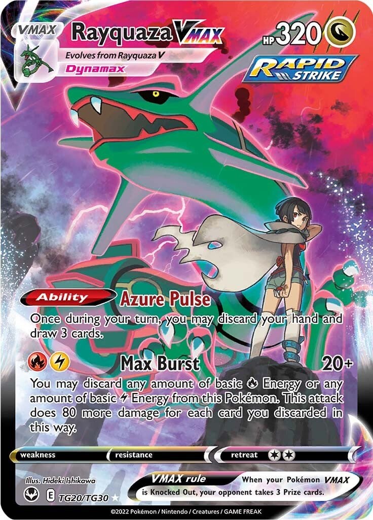 Rayquaza VMAX-silver-tempest-SWSH-TG20/TG30