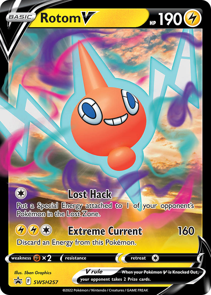 Rotom V-SWSH257-Promo-Pokemon