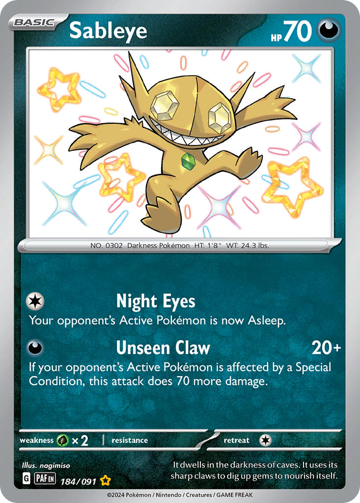 Sableye-184-Paldean Fates