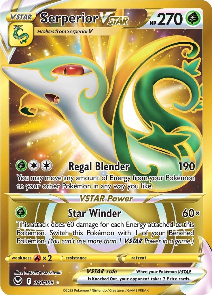 Serperior VSTAR (Secret) (210)-silver-tempest-SWSH-210/195