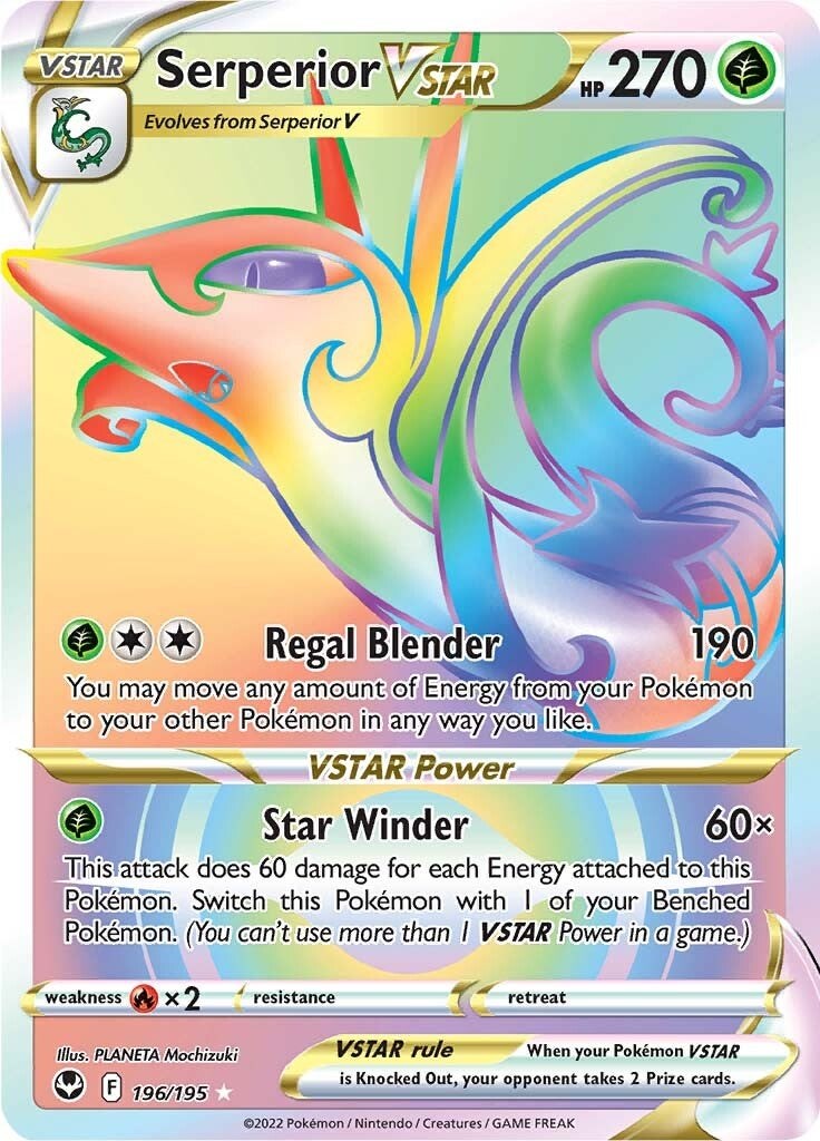 Serperior VSTAR (Secret)-silver-tempest-SWSH-196/195