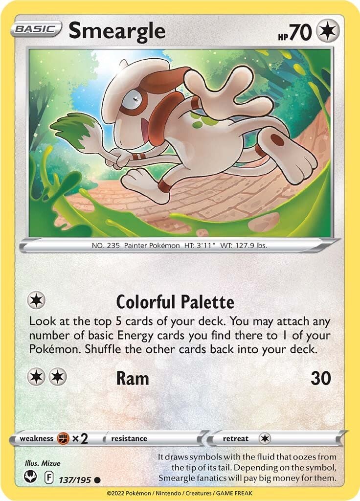 Smeargle-silver-tempest-SWSH-137/195