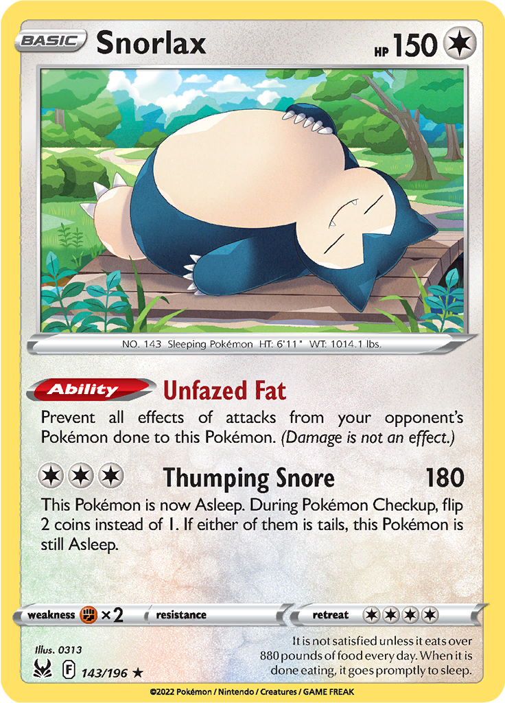 Snorlax-143-lost-origin-swsh