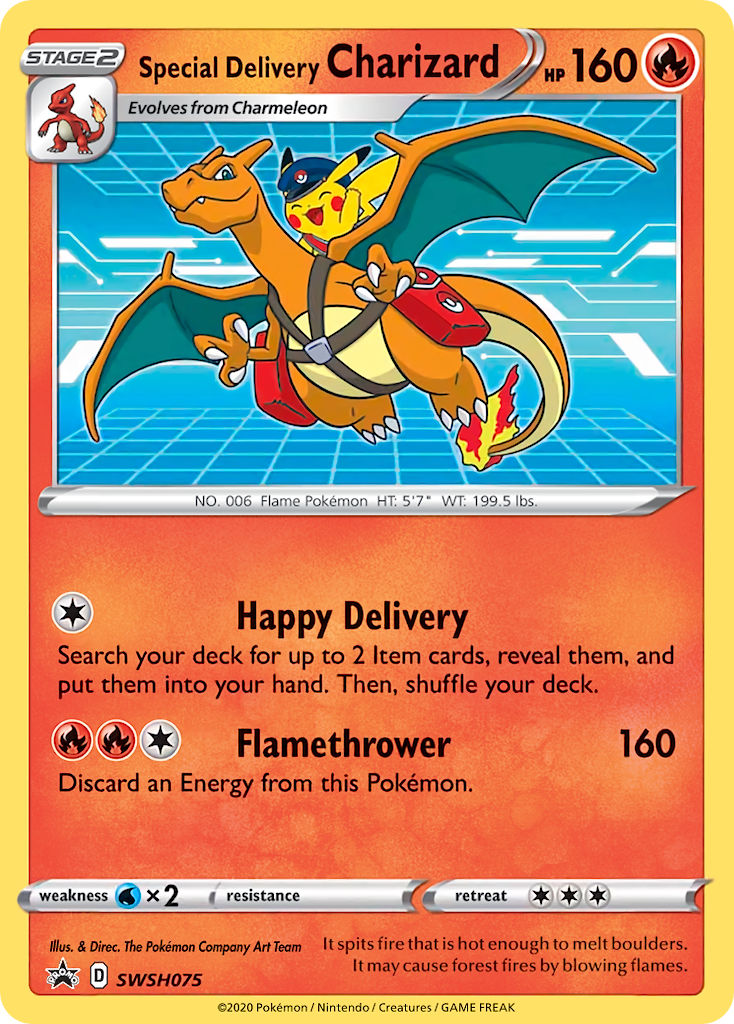 Special Delivery Charizard-SWSH075-SWSH-promo