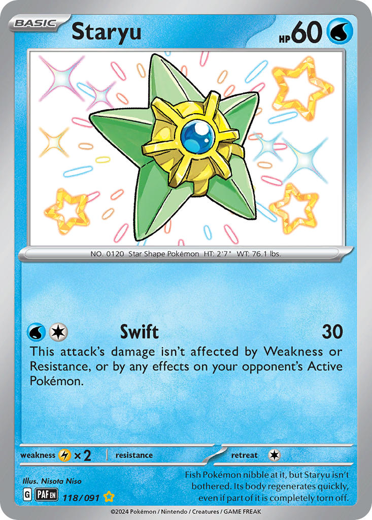 Staryu-118-Paldean Fates