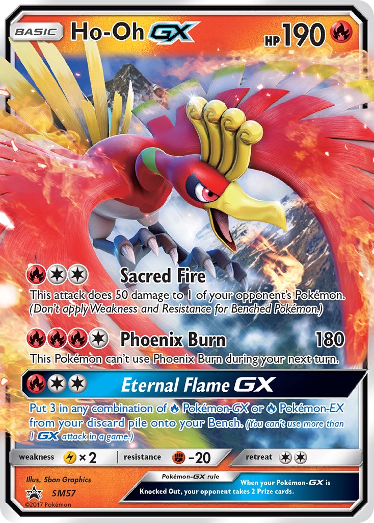 Pokemon Card Ho-OH 21/147 Holo GX Sun & Moon 3 SL3 EN NEW