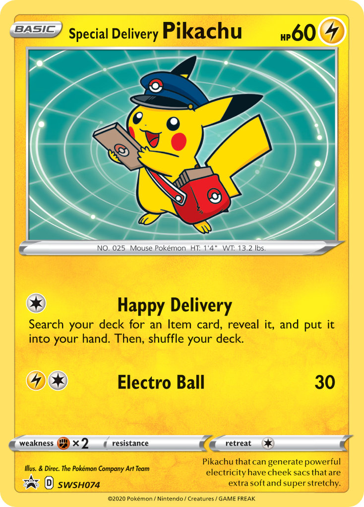 Special Delivery Pikachu-SWSH074