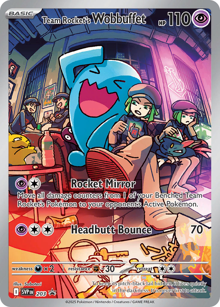 Team Rocket’s Wobbuffet-sv5-203