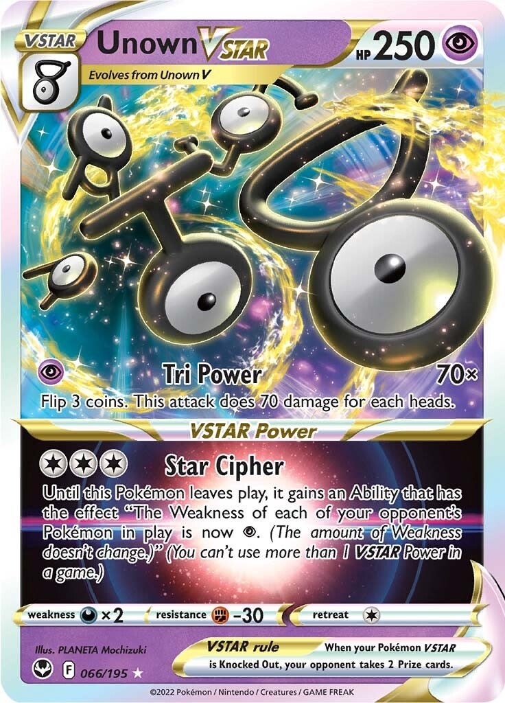 Unown VSTAR-silver-tempest-SWSH-066/195