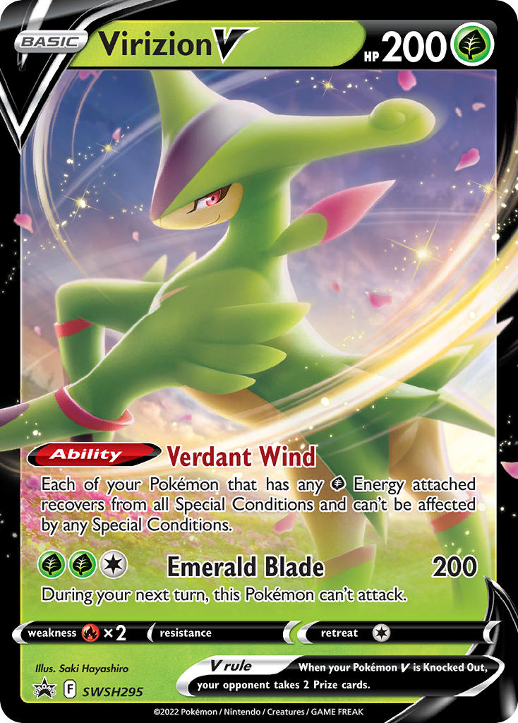 Virizion V-SWSH295-Promo-Pokemon