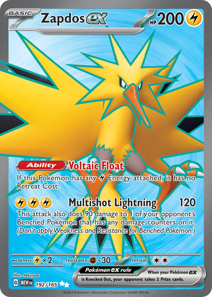 Zapdos ex-192-151