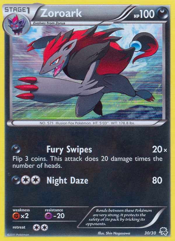 Zoroark-30-BW Trainer Kit Zoroark