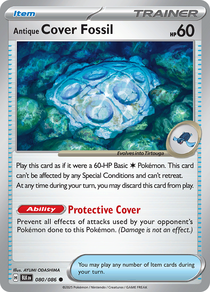 Antique Cover Fossil-80-Black Bolt