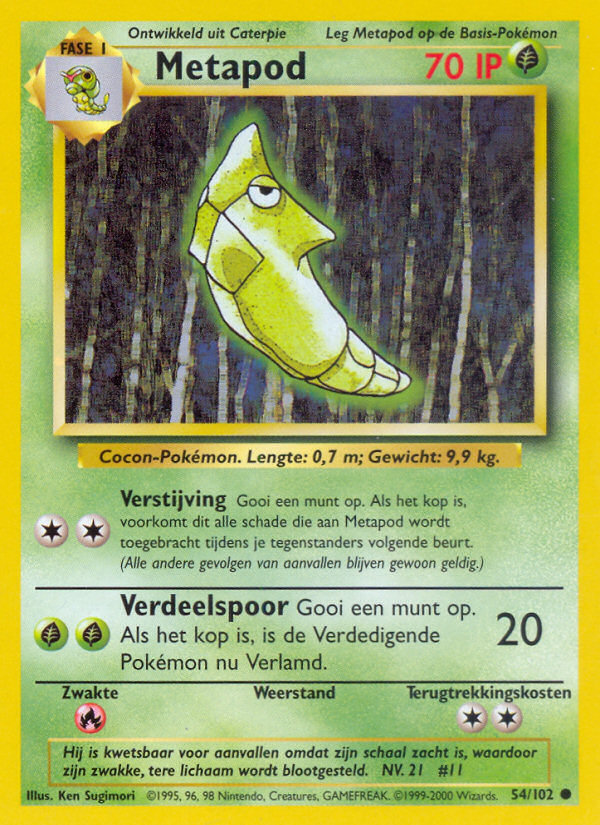 base-set-Metapod-Nederlands