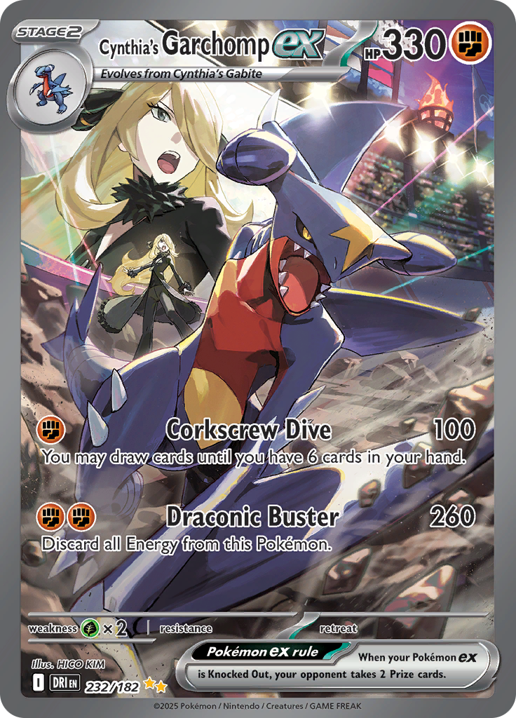 Cynthia's Garchomp ex-232-Destined Rivals
