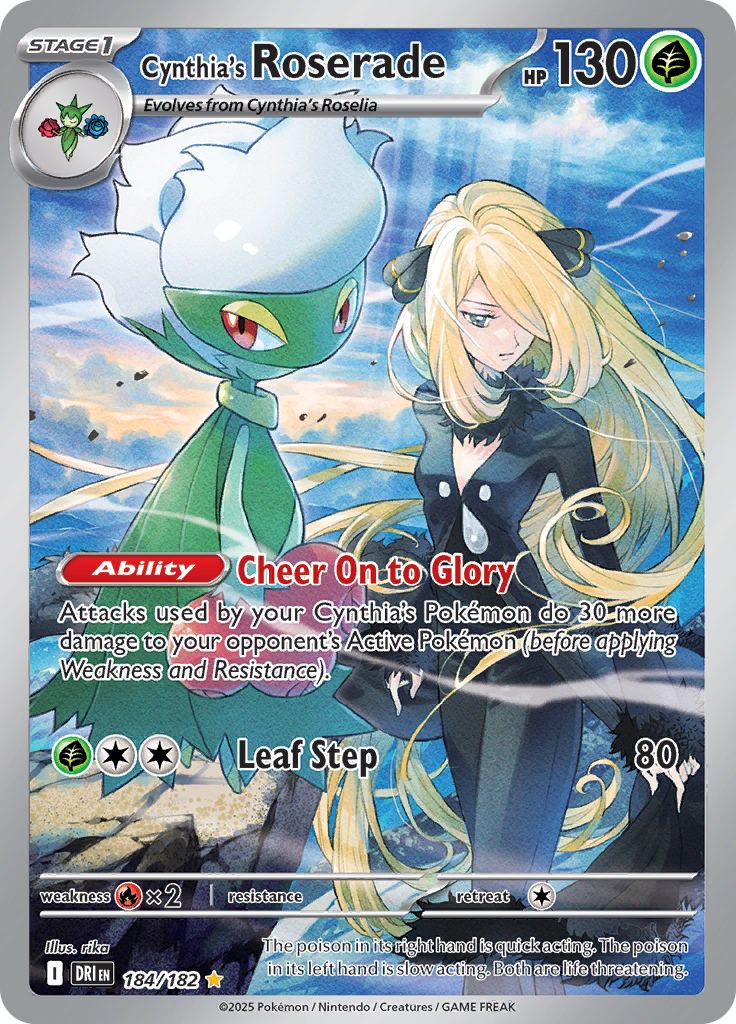 Cynthia's Roserade-184-Destined Rivals