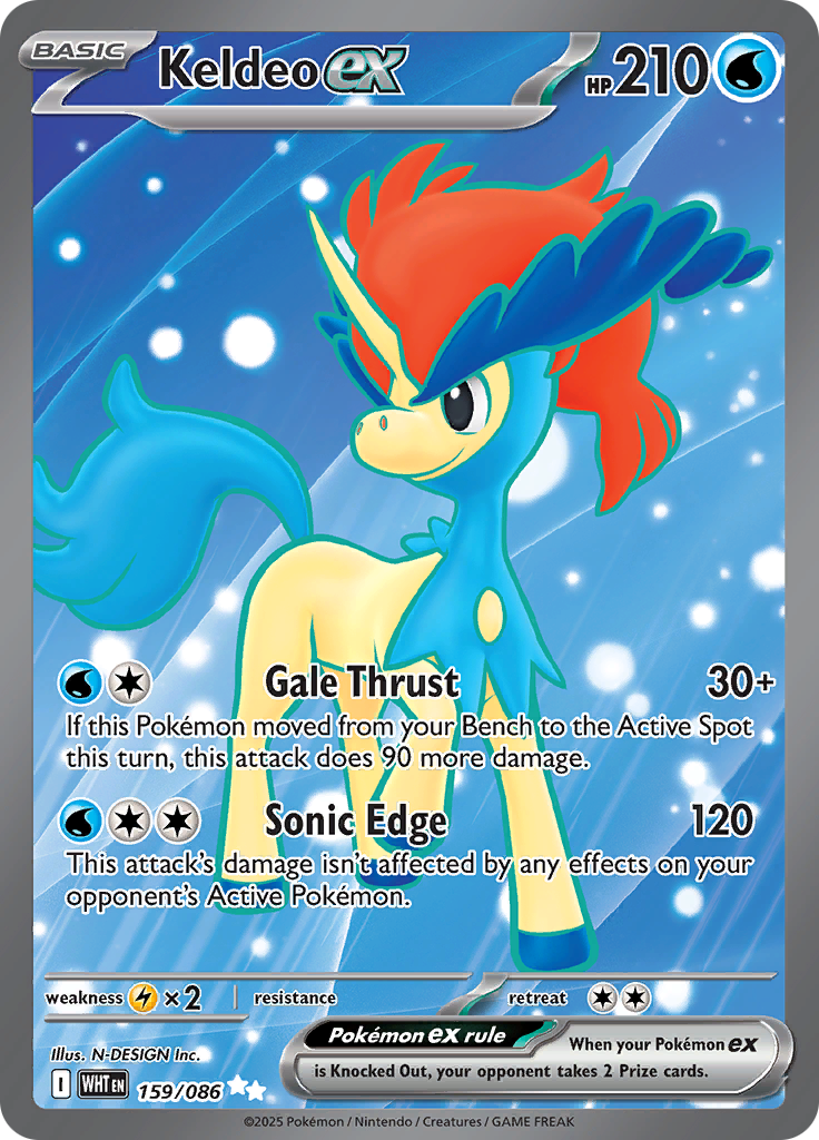 Keldeo ex-159-White Flare