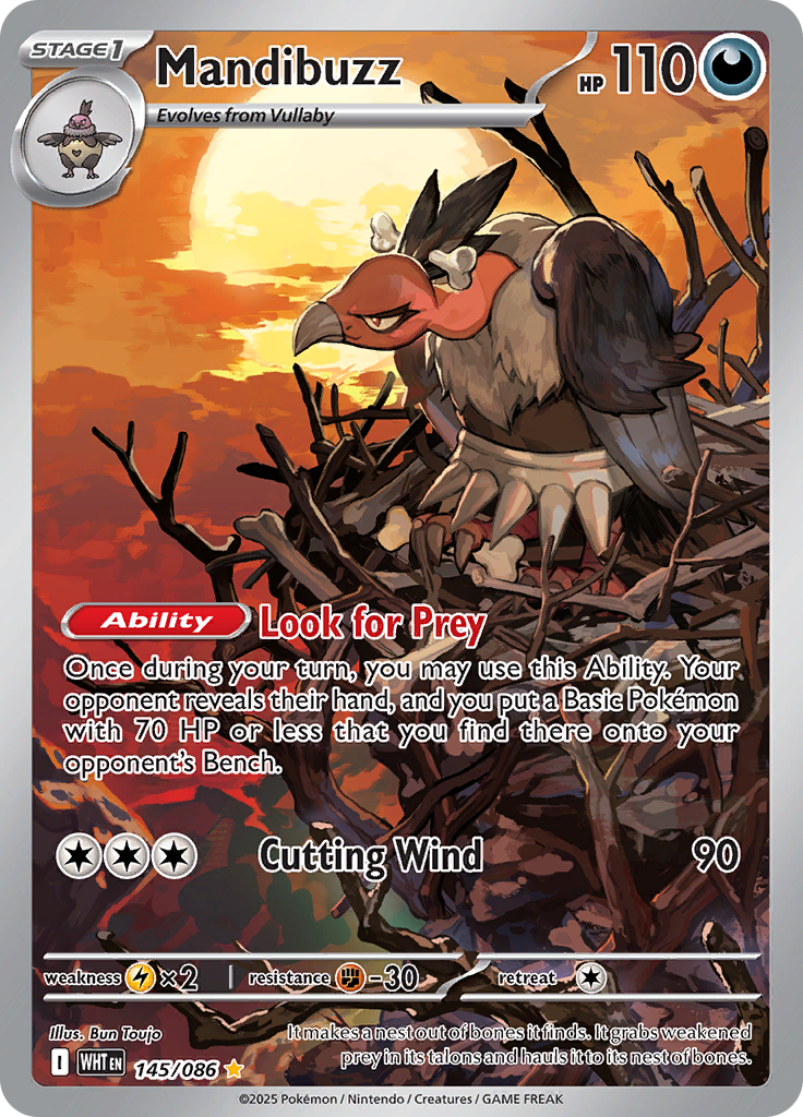 Mandibuzz-145-White Flare