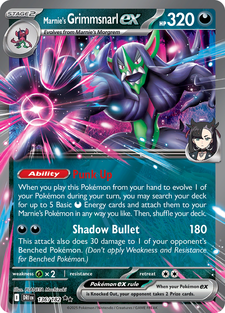 Marnie's Grimmsnarl ex-136-Destined Rivals