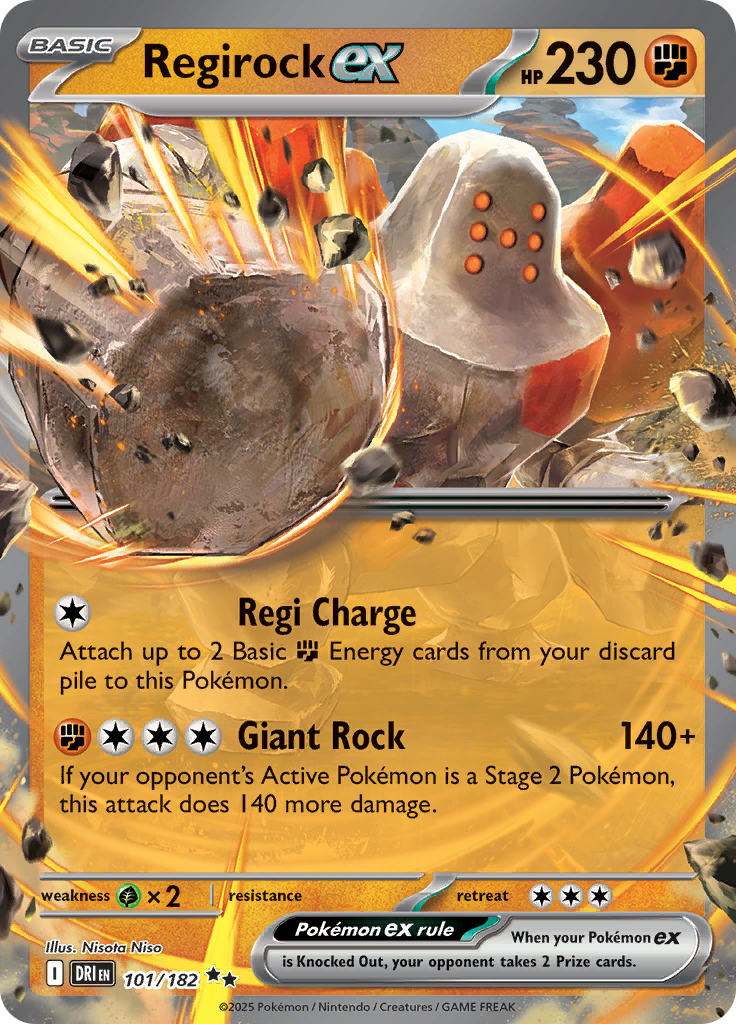 Regirock ex-101-Destined Rivals
