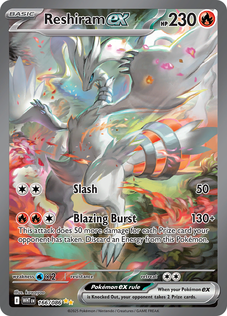 Reshiram ex-166-White Flare