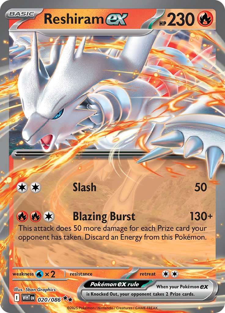 Reshiram ex-20-White Flare