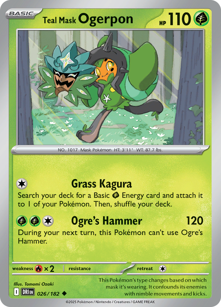 Teal Mask Ogerpon-26-Destined Rivals