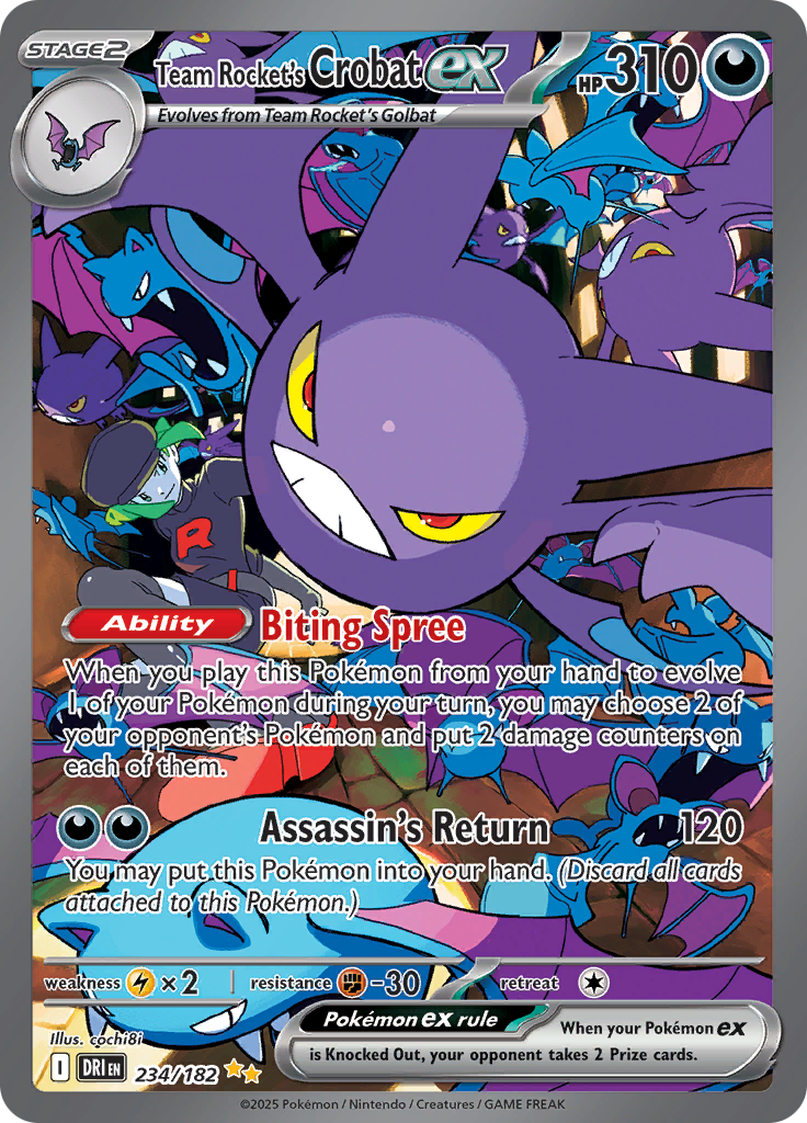 Team Rocket's Crobat ex-234-Destined Rivals