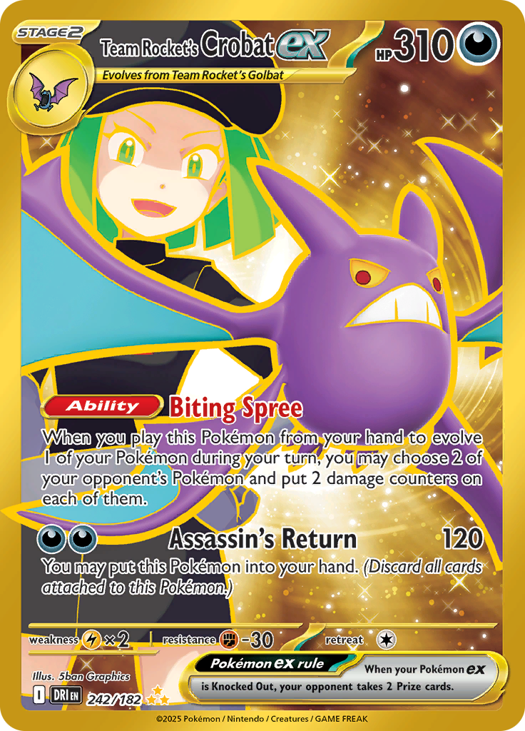 Team Rocket's Crobat ex-242-Destined Rivals