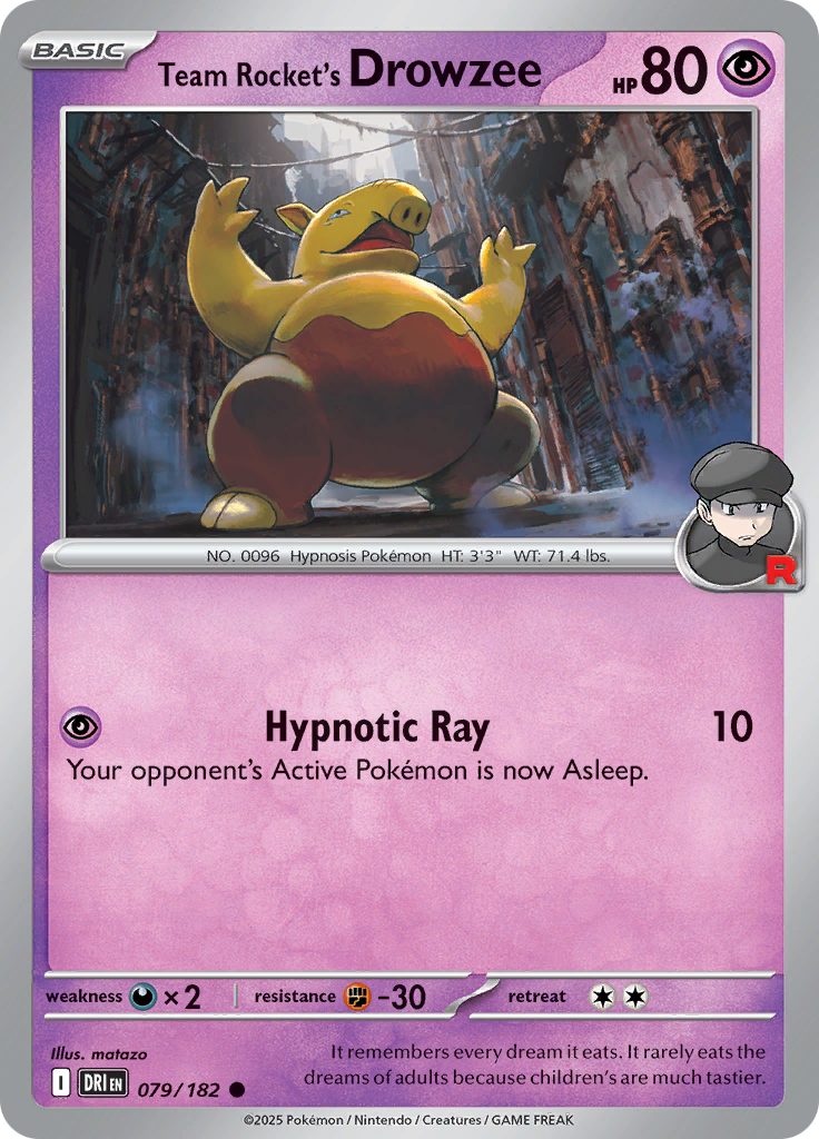 Team Rocket's Drowzee-79-Destined Rivals