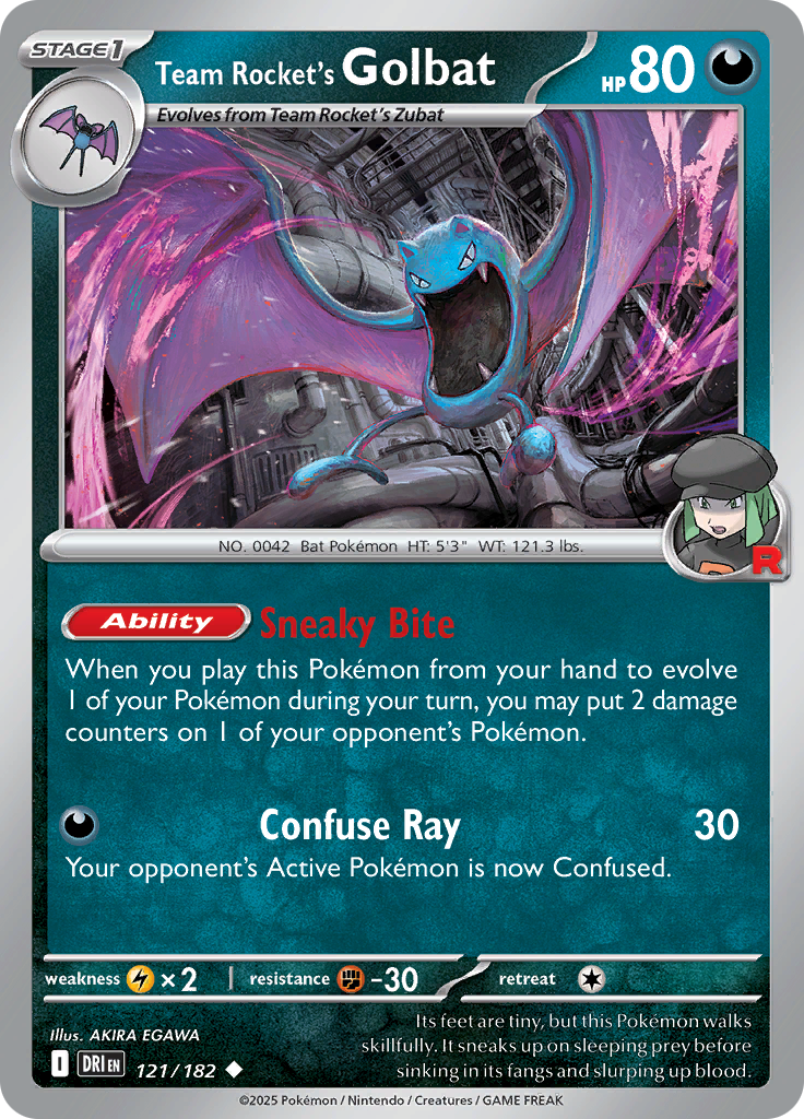 Team Rocket's Golbat-121-Destined Rivals