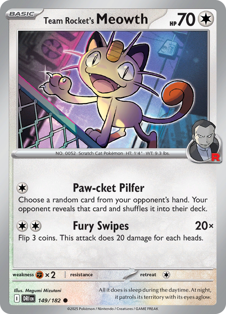 Team Rocket's Meowth-149-Destined Rivals