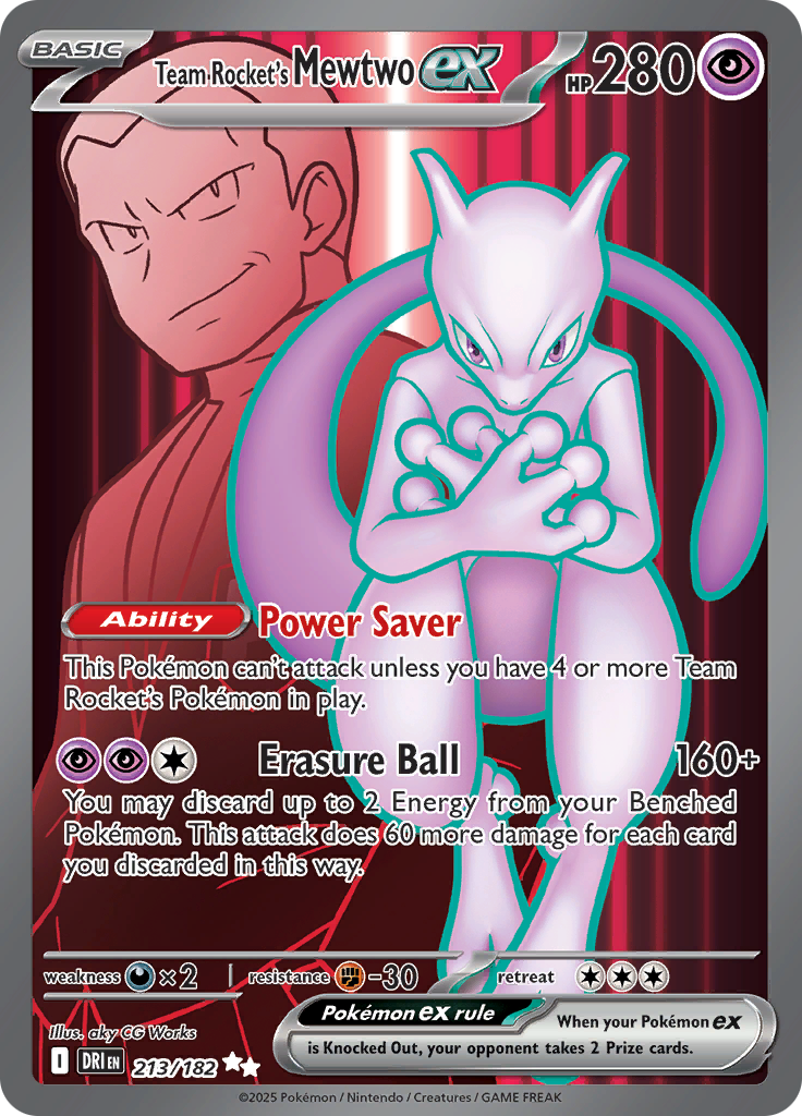 Team Rocket's Mewtwo ex-213-Destined Rivals
