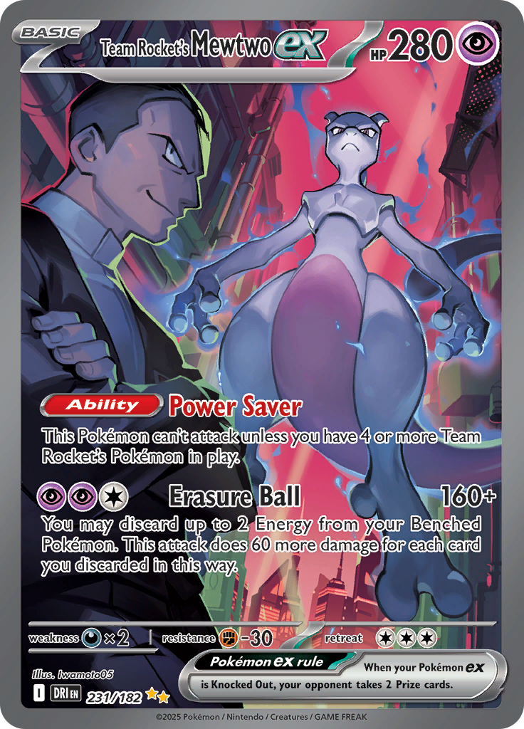 Team Rocket's Mewtwo ex-231-Destined Rivals