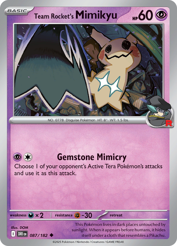 Team Rocket's Mimikyu-87-Destined Rivals