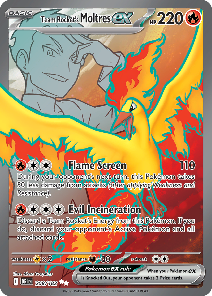 Team Rocket's Moltres ex-208-Destined Rivals