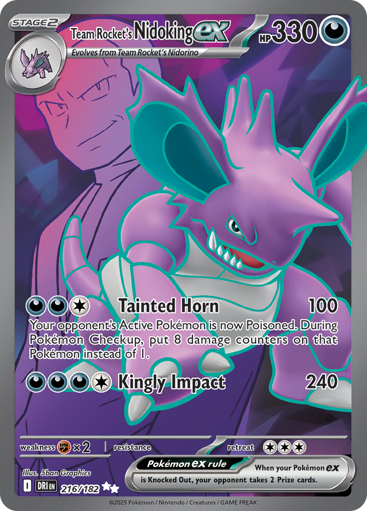 Team Rocket's Nidoking ex-216-Destined Rivals